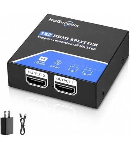 Amazon.com: GEFEN GTB-HD4K2K-148C-BLK 4K Ultra HD 1:8 Splitter for